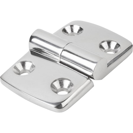 Kipp Hinge Lift-Off, Right 52X48, Stainless High-Gloss Polished, Comp:Stainless, A1=15, A2=15,  K1345.06261515